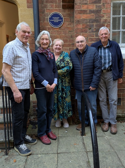 PGH Centenary Committee members in front of Centenary plaque