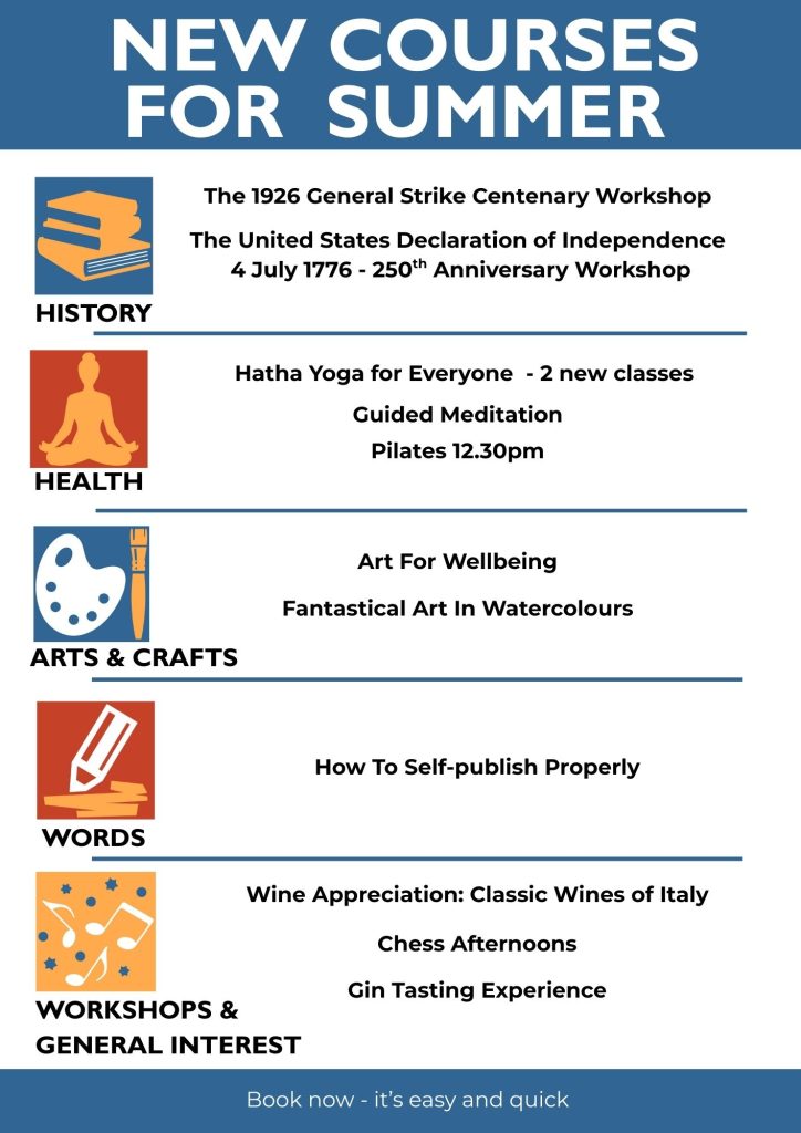 New Summer 2026 Courses 